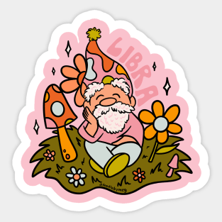 Libra Gnome Sticker